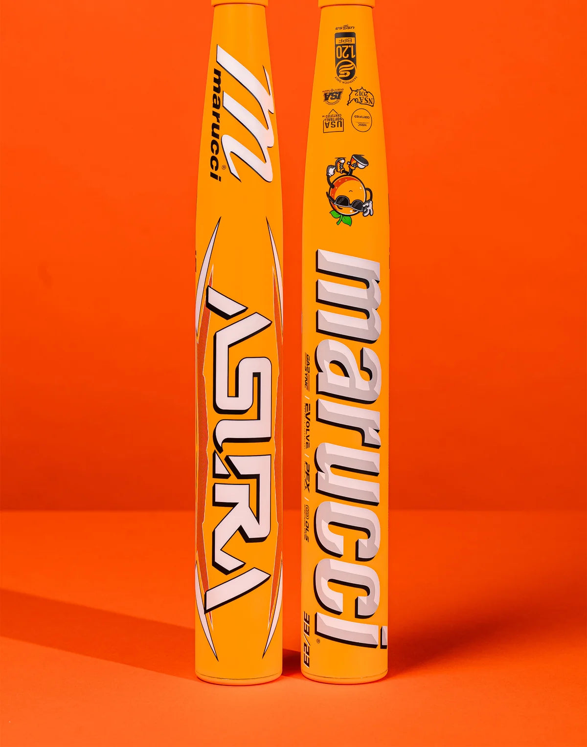 2026 Marucci Asura Glow Citrus Spark Orange Fastpitch Softball Bat: -11, -10