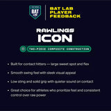 Rawlings Icon BBCOR Bat (-3) 2025